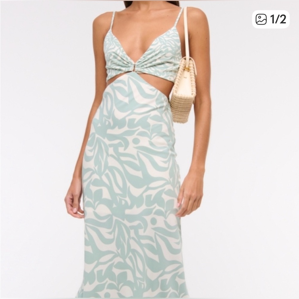 The A&F Julia Slip Cutout Maxi Dress